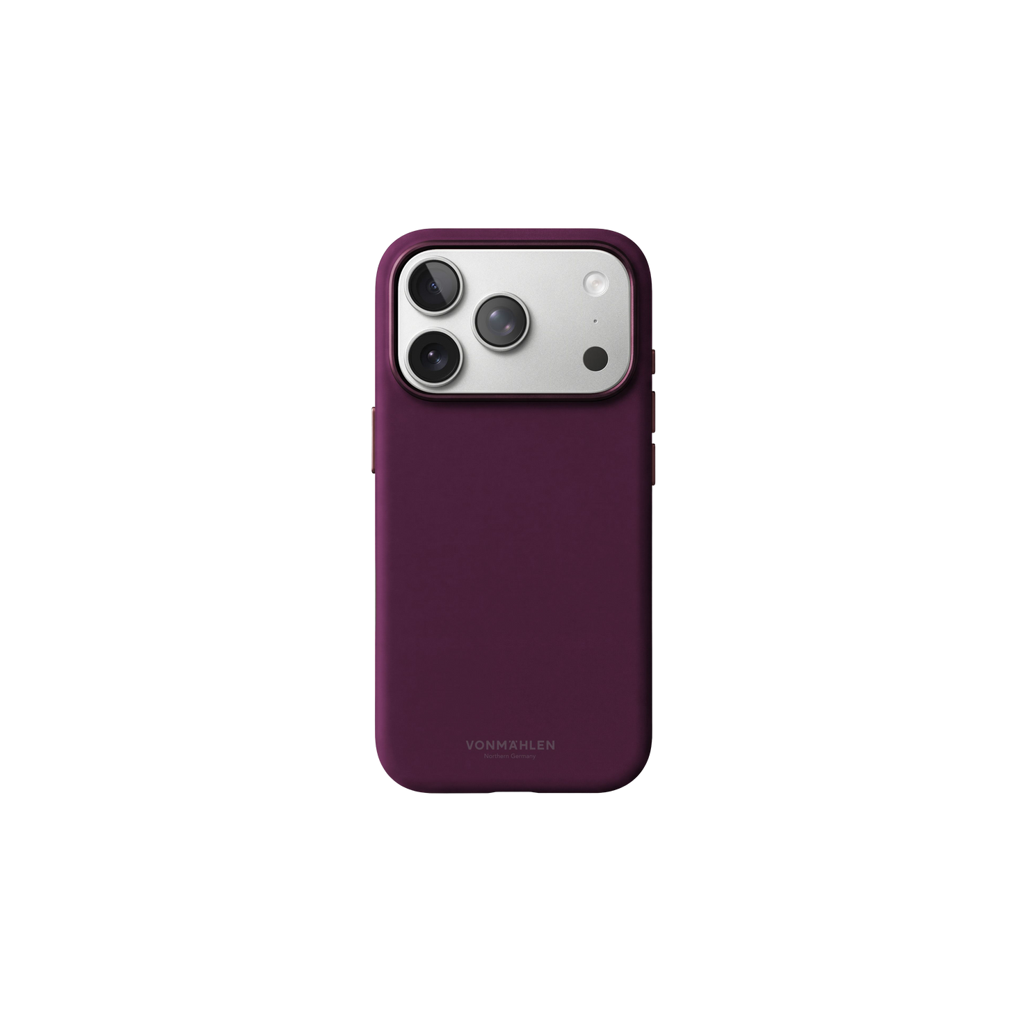 Vonmaehlen Soft Silicone Case for iPhone 18 Pro - Burgundy