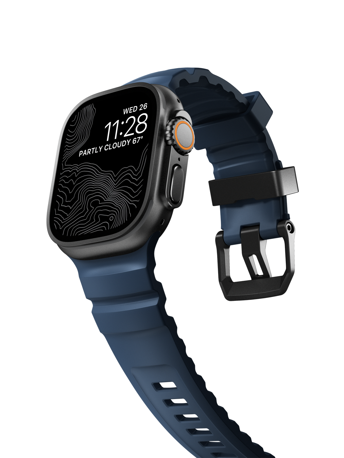 Nomad Rocky Point Band V2 - 46/49mm - Black Hardware - Atlantic Blue