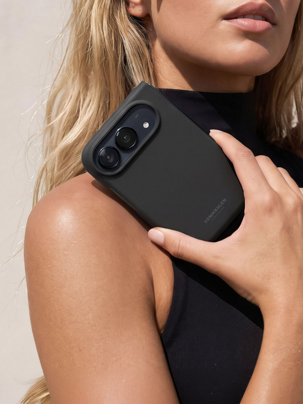 Vonmählen Soft Silicone Case for iPhone Duo - Black