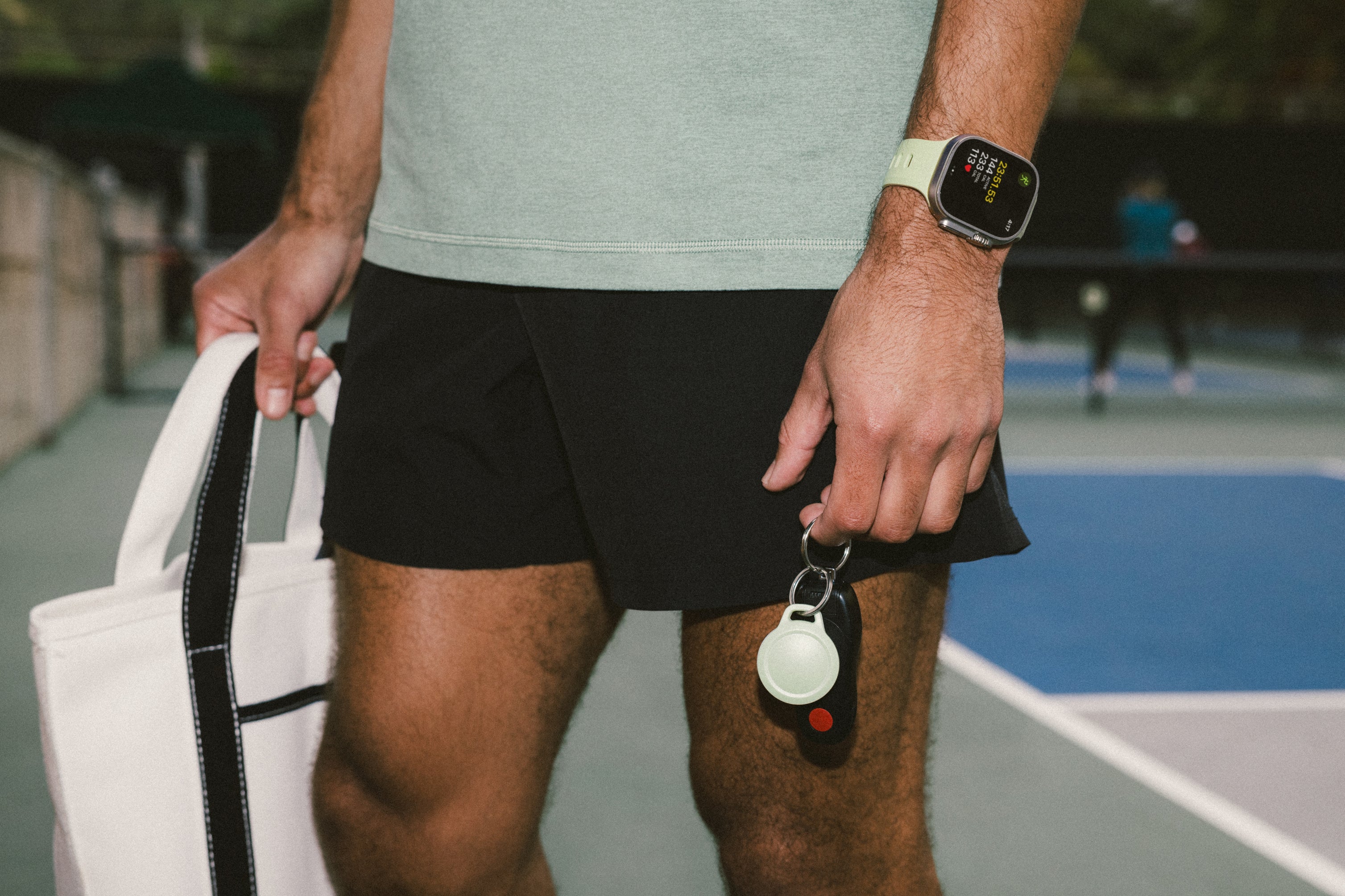 Nomad Rugged AirTag Keychain - Seagrass