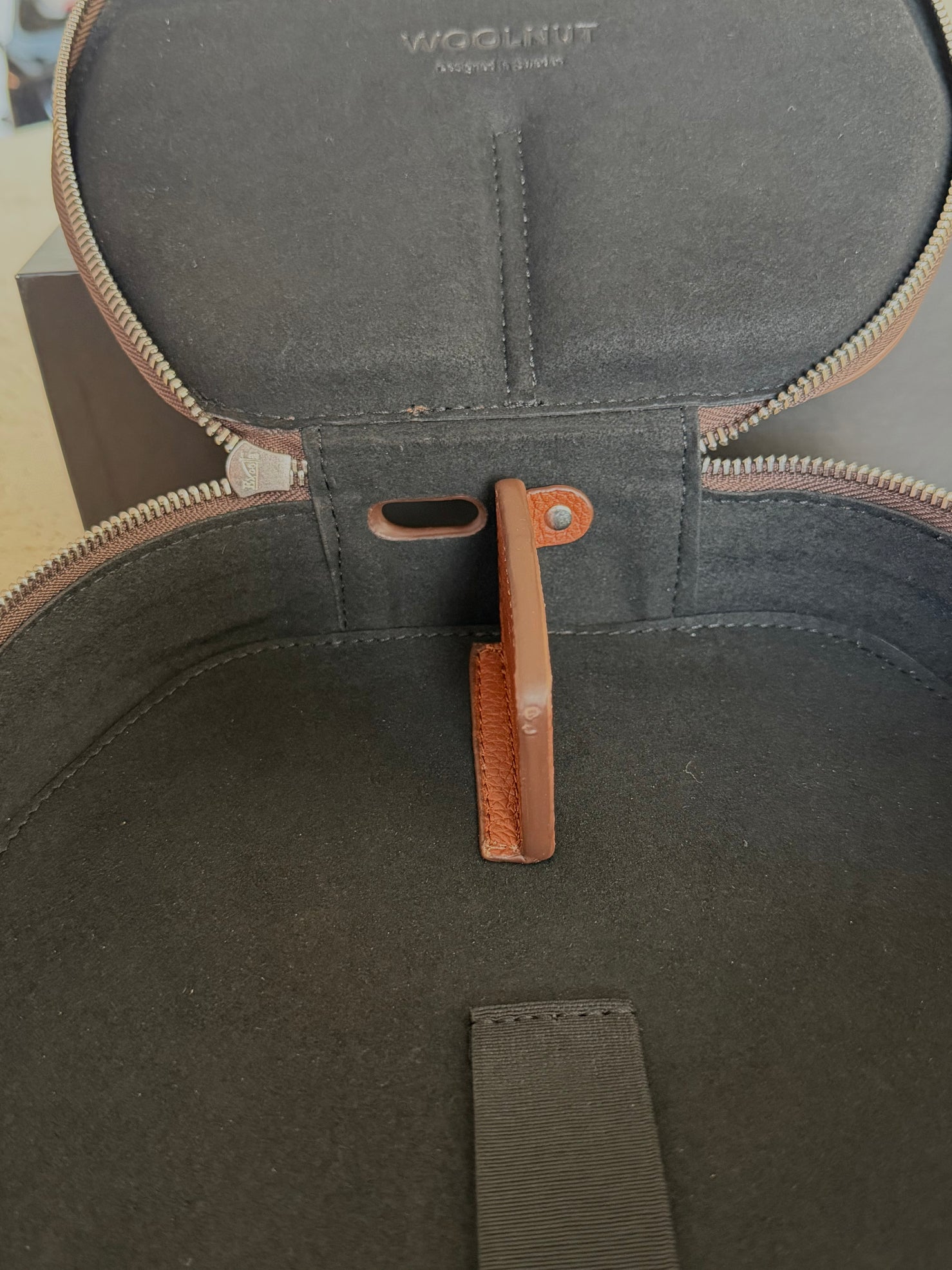 Woolnut Leather Case for AirPods Max - Cognac - Open Box