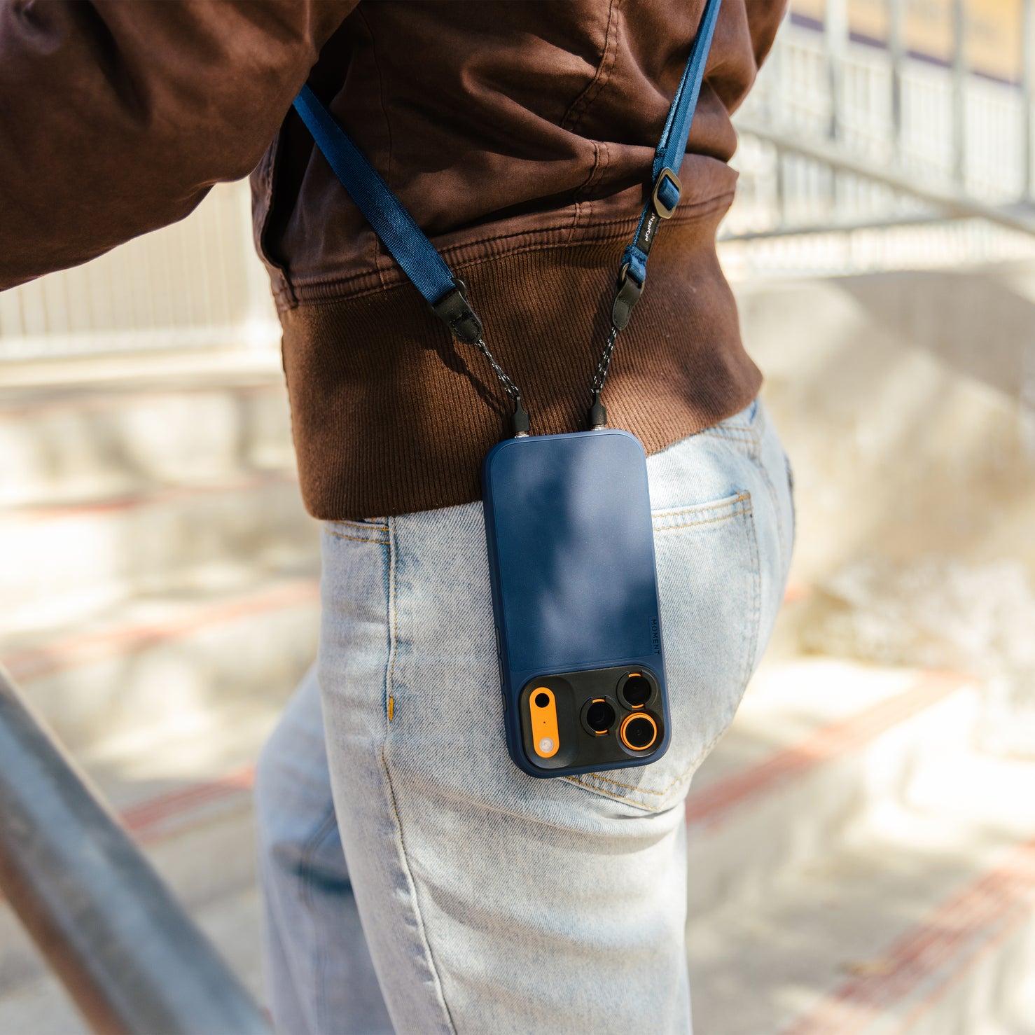 Moment Mobile Adjustable Crossbody Strap - Indigo