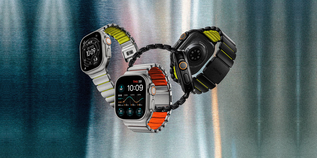 Nomad Stratos Band - 49mm - Black Titanium - Ultra Orange