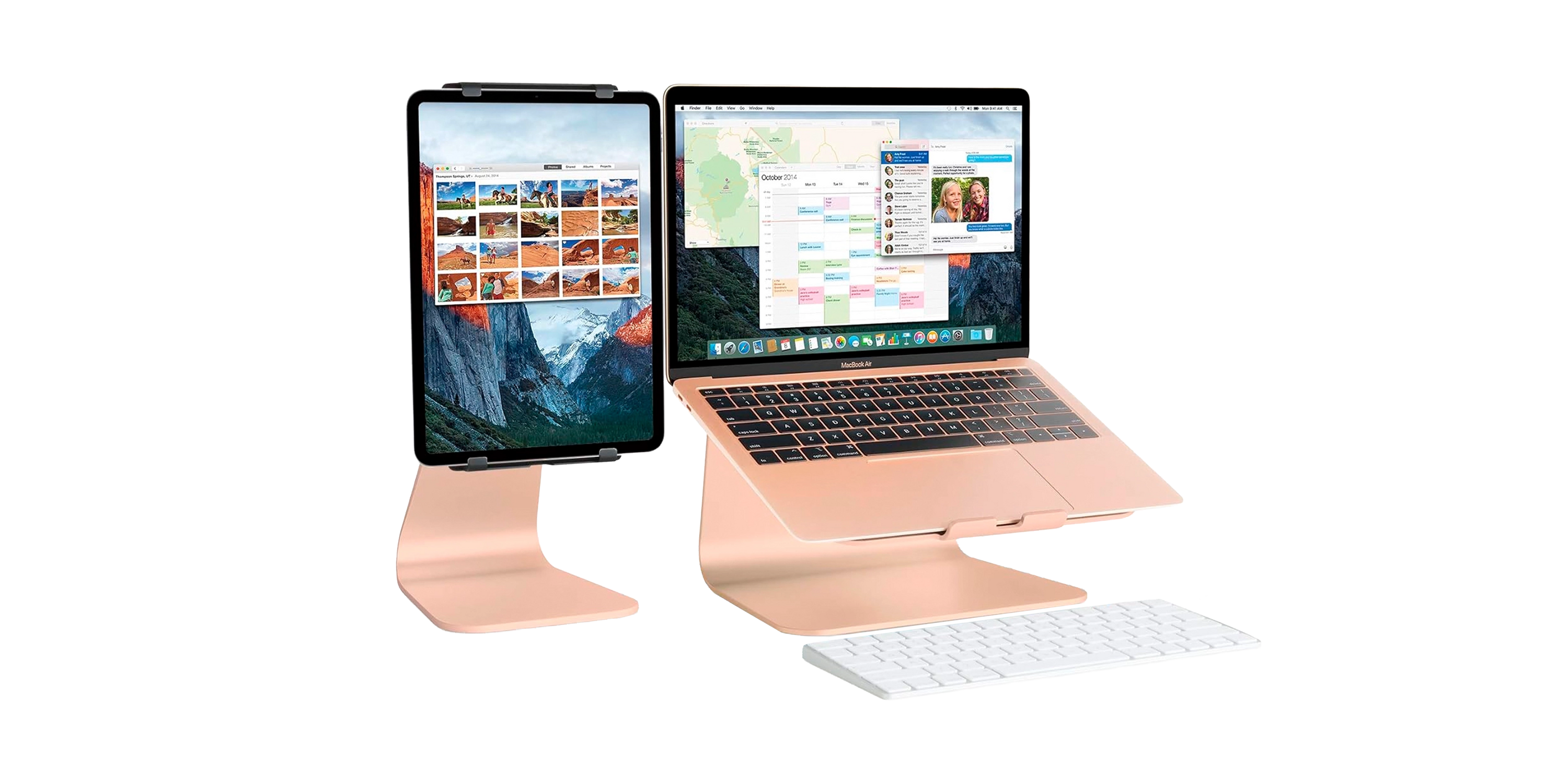 Rain Design mStand360 Laptop Stand w/ Swivel Base - Starlight