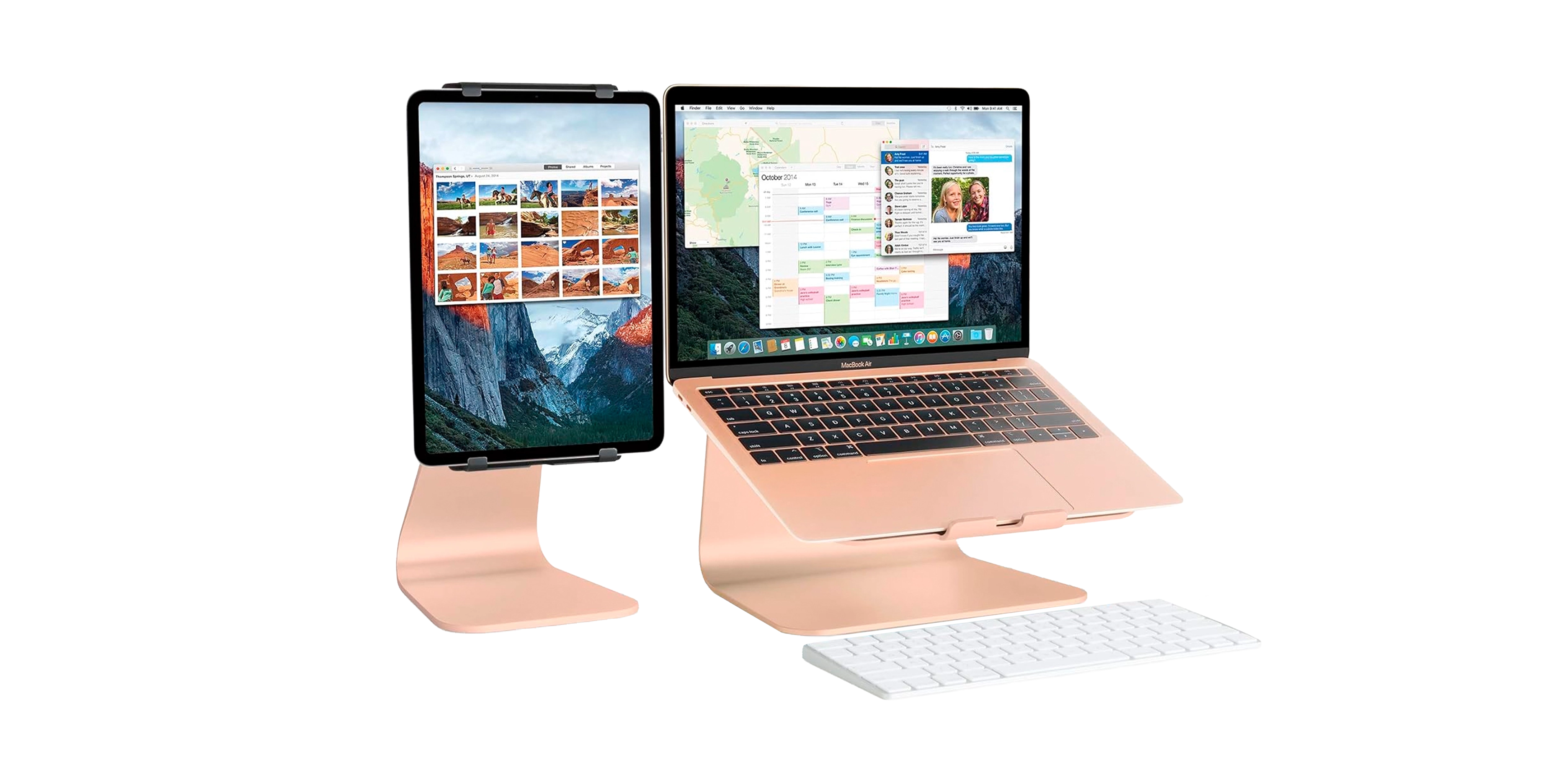 Rain Design mStand360 Laptop Stand w/ Swivel Base - Starlight