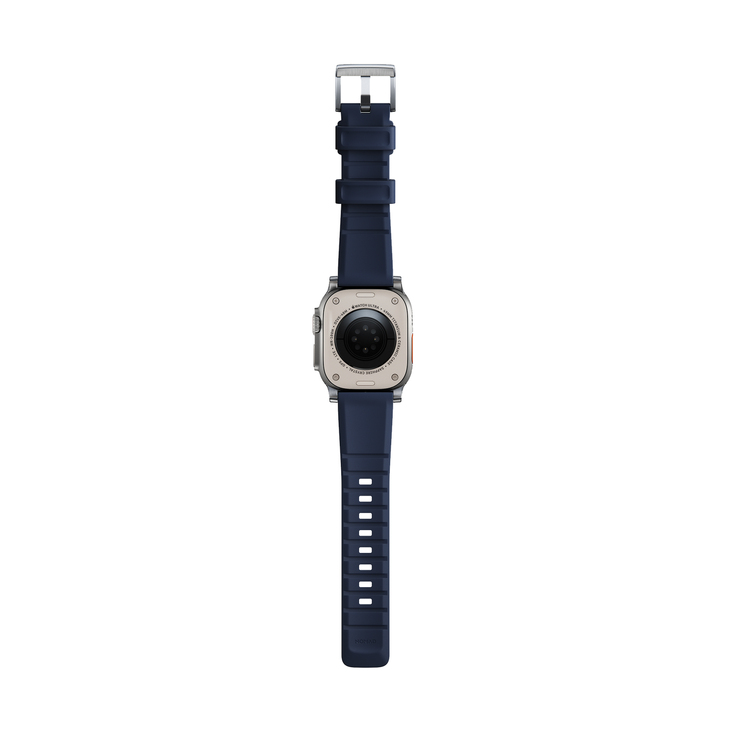 Nomad Rugged Band - 46/49mm - Silver Hardware - Atlantic Blue