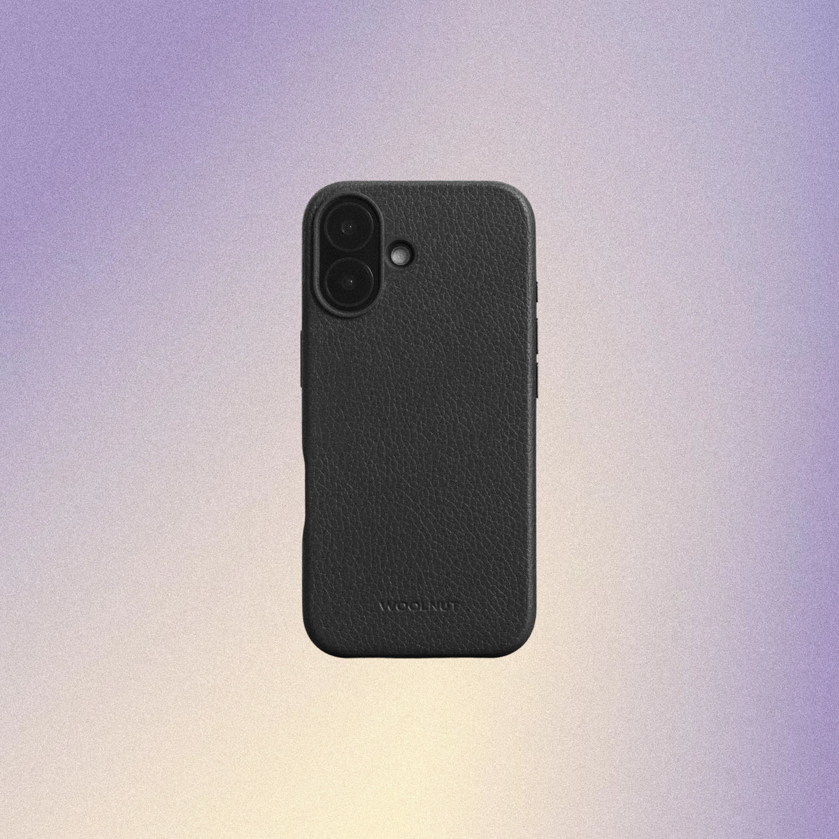 Woolnut Leather Case for iPhone 16 - Black