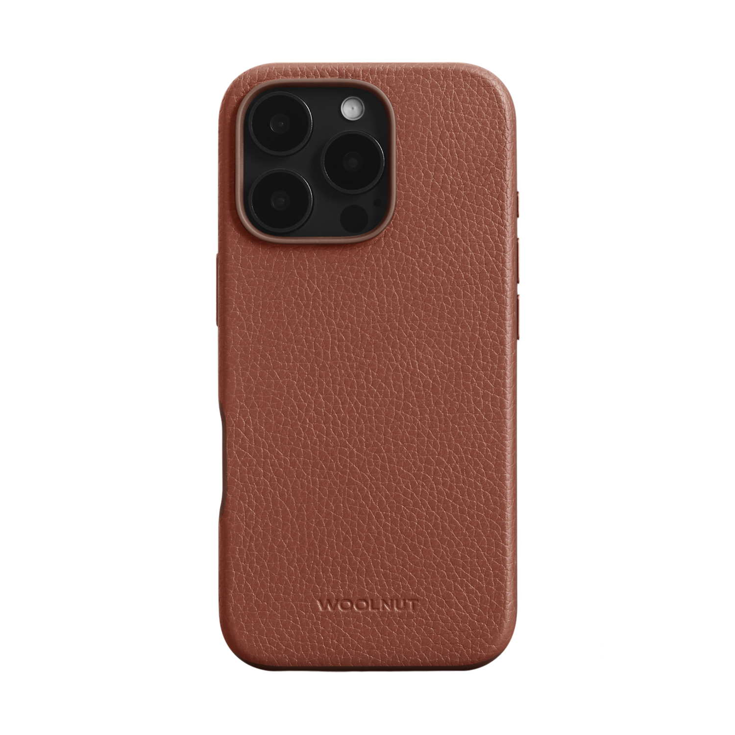 Woolnut Leather Case for iPhone 16 Pro - Cognac
