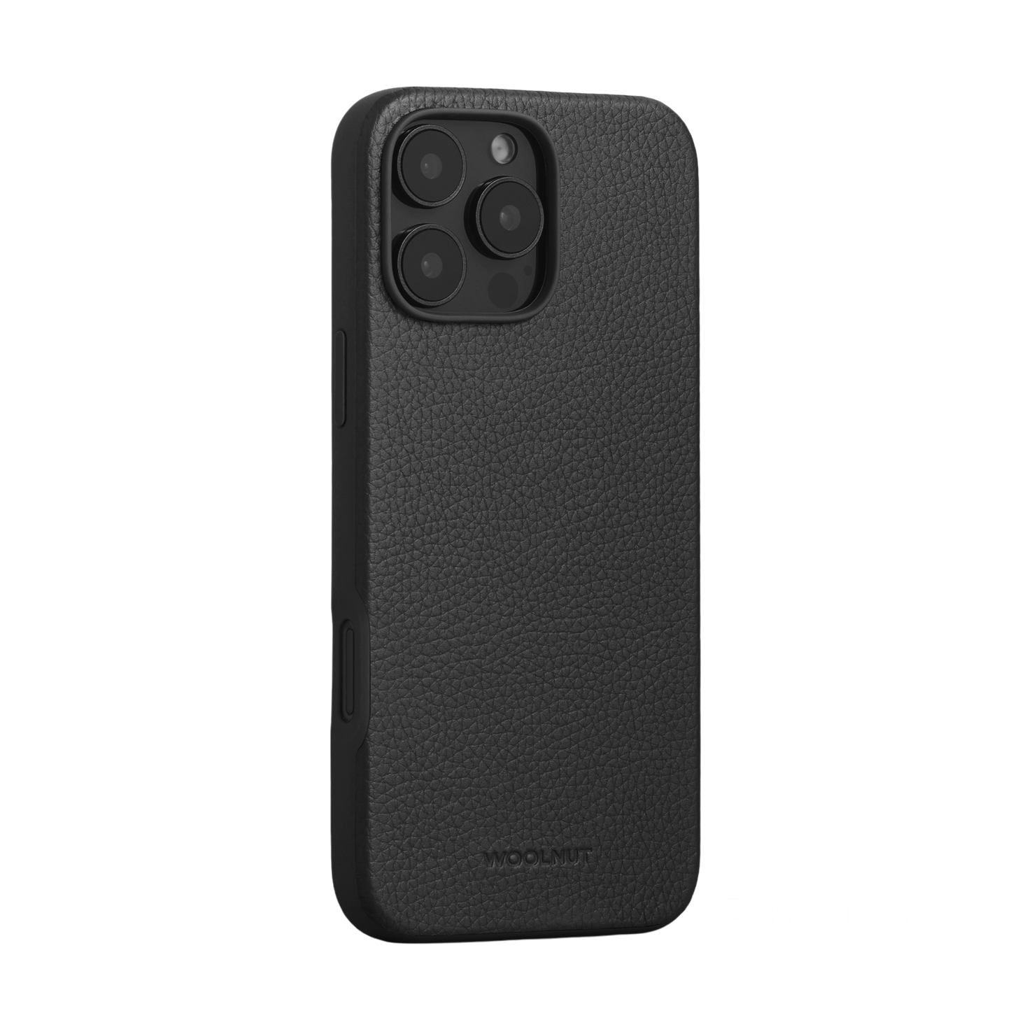 Woolnut Leather Case for iPhone 16 Pro Max - Black