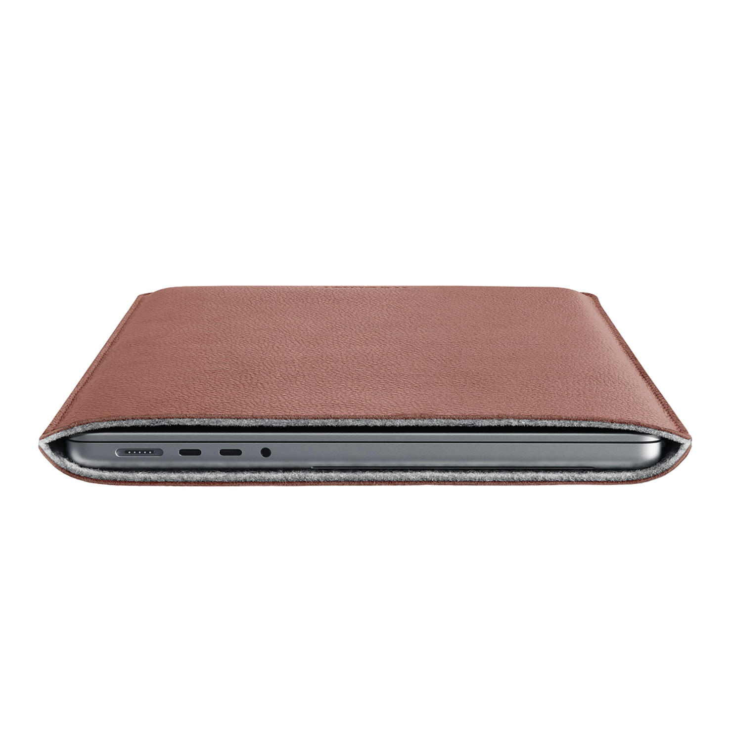 Woolnut Leather Sleeve for 14" MacBook Pro - Cognac