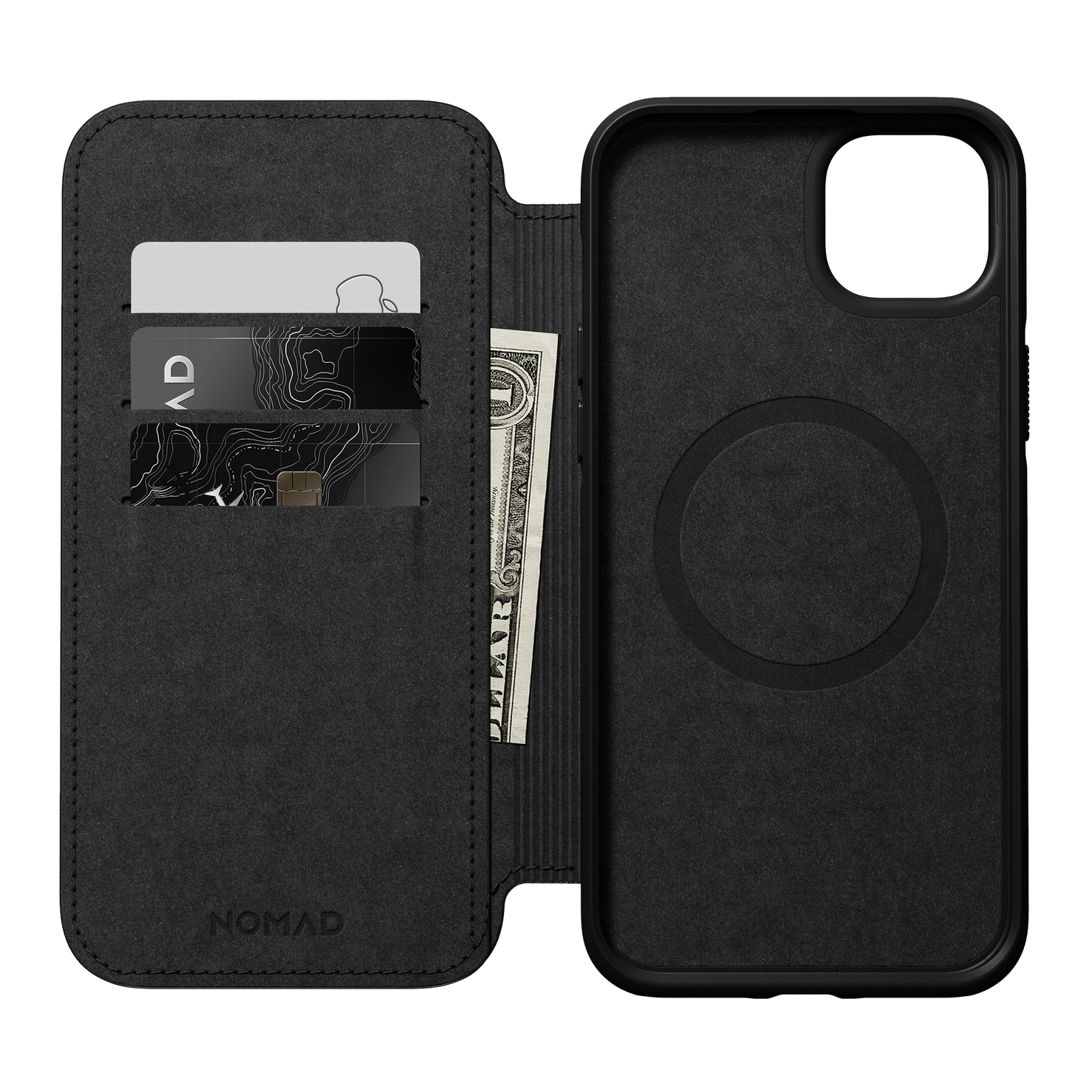 Nomad Modern Leather Folio for iPhone 14 Plus - Rustic Brown