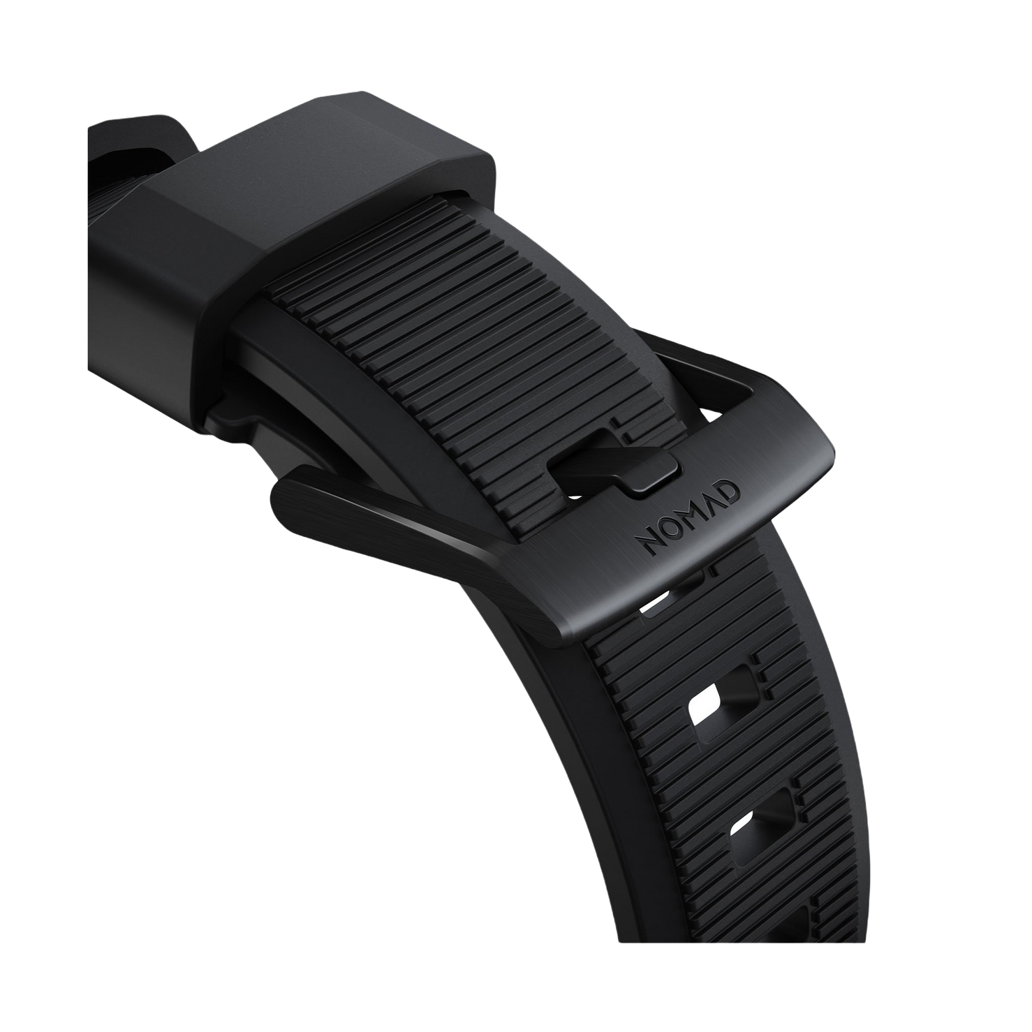 Nomad Rugged Band - 46/49mm - Black Hardware - Black