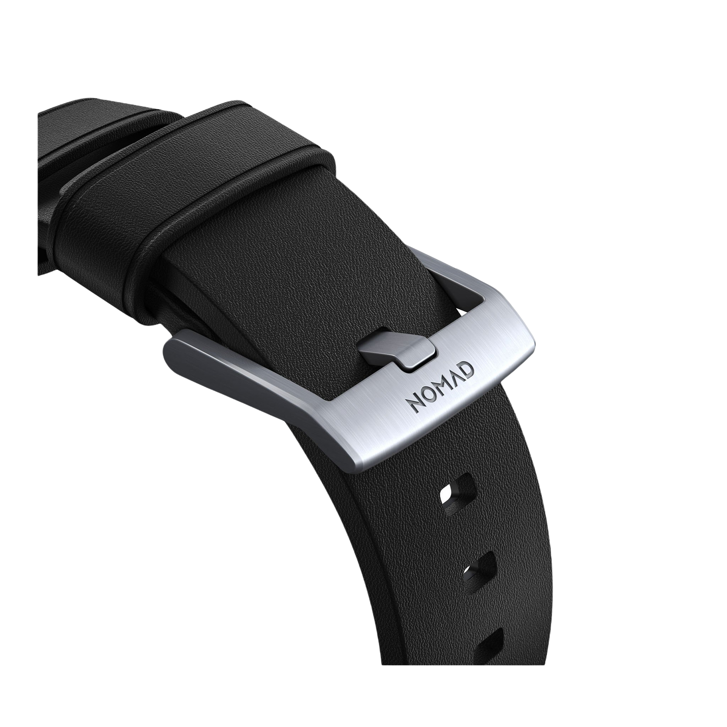 Nomad Active Band Pro - 46/49mm - Silver Hardware - Black