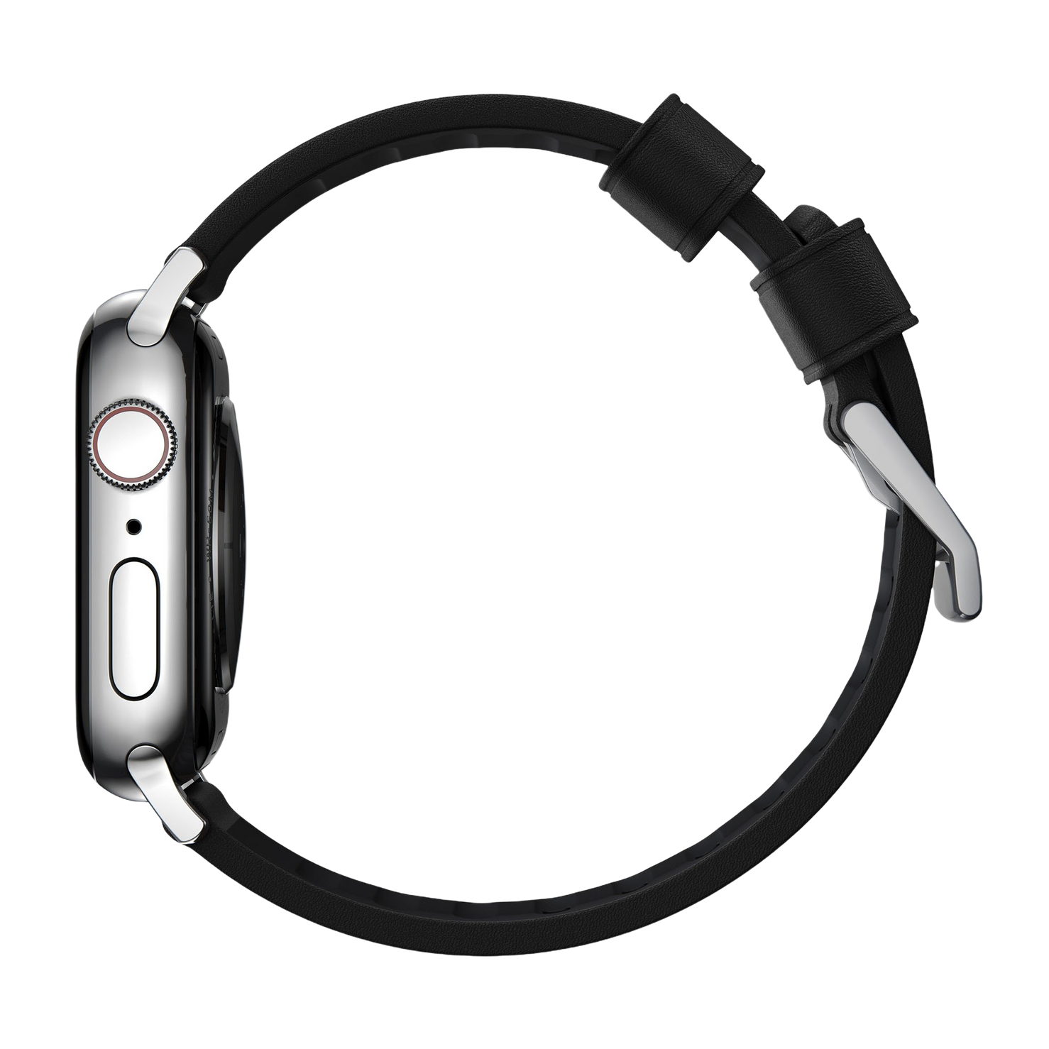Nomad Active Band Pro - 46/49mm - Silver Hardware - Black