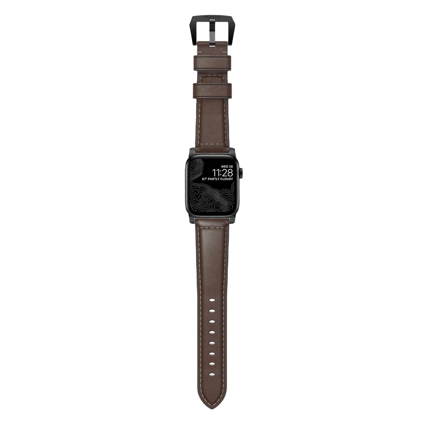 Nomad Traditional Band - 46/49mm - Black Hardware - Brown
