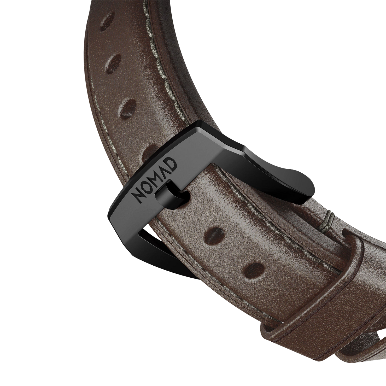 Nomad Traditional Band - 46/49mm - Black Hardware - Brown